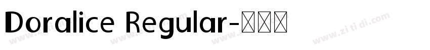 Doralice Regular字体转换